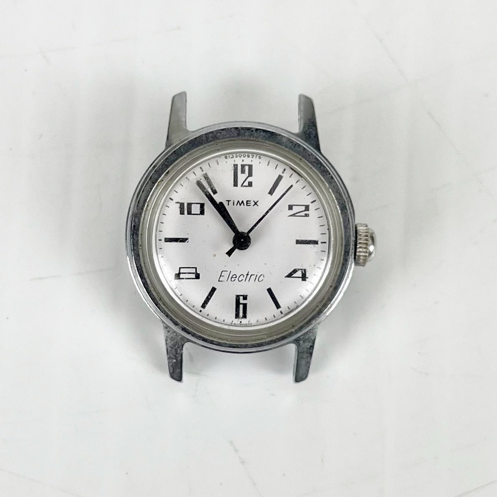 Vintage Timex Electric Stainless Steel Watch No Band AS IS